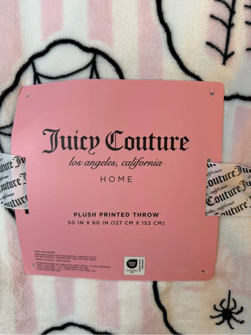 Juicy Couture HALLOWEEN PLUSH THROW BLANKET 50